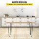 Buy Carbon Steel Table Legs, 16 Inch Height Table Leg Set, Furniture Legs with 4 Rubber Feet, 100kg Load Capacity Table Legs for Side Tables