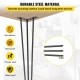 Buy Carbon Steel Table Legs, 16 Inch Height Table Leg Set, Furniture Legs with 4 Rubber Feet, 100kg Load Capacity Table Legs for Side Tables