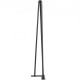 Buy Carbon Steel Table Legs, Table Leg Set Leg Height 45.7 cm, Furniture Legs with 4 Rubber Feet, Table Legs with Load Capacity 100 kg for Side Tables