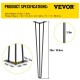 Buy Carbon Steel Table Legs, 20 Inch Height Table Leg Set, Furniture Legs with 4 Rubber Feet, 220lb Load Capacity Table Legs for Side Tables