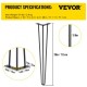 Buy Carbon Steel Table Legs, 71.1cm Leg Height Table Leg Set Furniture Legs with 4 Rubber Feet, 100kg Load Capacity Table Legs for Side Tables