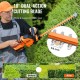 Buy 20V Battery Hedge Trimmer Cordless Hedge Trimmer Double-Edged Steel Blade 45.7cm Electric Hedge Trimmer Branches with Quick Charger Protective Blade Cover 180° Rotating Head