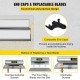 Buy Taping Blades 60x13.8x5.4cm Stainless Steel Drywall Skimming Blade with 0.5mm Blade Thickness Putty Taping Spatula for Getting into Narrow Joint and Seam