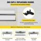 Buy Taping Blades 100 x 13.8 x 5.4 cm Stainless Steel Drywall Skimming Blade with 0.5 mm Blade Thickness Putty Taping Spatula for Getting into Narrow Joint and Seam