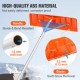 Buy Roof Snow Rake, 25" Snow Removal Tool, 25.5" Scraper, ABS Plastic Pole, Aluminum Alloy with Non-Slip Handle, Adjustable Roof Rake