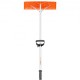 Buy Roof Snow Rake, 25" Snow Removal Tool, 25.5" Scraper, ABS Plastic Pole, Aluminum Alloy with Non-Slip Handle, Adjustable Roof Rake