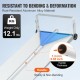 Buy Roof Snow Rake, 18.7 Inch Aluminum Snow Removal Tool, 30 Feet Reach with Roof Guard Wheels, Adjustable Non-Slip Handle