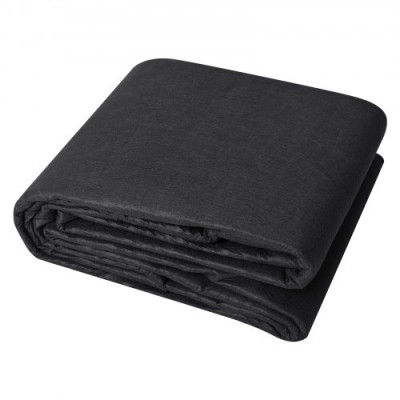 VEVOR Geotextil no Tejido 4,6x6,1 m Tela para Mantillo Antimalezas 136 g/m² Tela Permeable Resistente al Desgarro para Pasarelas para Sistemas de Drenaje, Paisajismo, Cobertura del Suelo, Color Negro