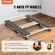 Comprar Carro de mudanza, 2 piezas, mueve muebles de madera, capacidad de carga 454 kg cada uno, 762 x 457,2 x 130 mm, con 4 ruedas giratorias de PP de alta resistencia, manipulación portátil