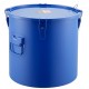 Comprar Recolector de grasa y aceite usado, 37,8 L, tambor recolector de aceite de freidora de acero al carbono, recipiente de aceite con tapa, clips de bloqueo, bolsa de filtro para cocina, azul