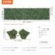 Comprar Pantalla de valla de privacidad de hoja de hiedra artificial artificial de 39 "x 158" con respaldo de tela de malla