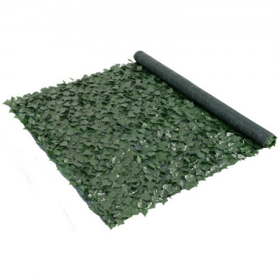 VEVOR Valla de Privacidad de Hiedra 249x150 cm Pantalla de Pared Verde Artificial con Junta Reforzada Setos Sintéticos Decoración de Hojas para Jardín al Aire Libre, Patio, Balcón, Decoración de Patio