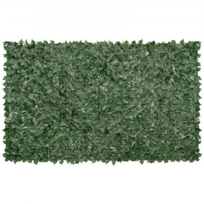 VEVOR Valla de Privacidad de Hiedra 249x150 cm Pantalla de Pared Verde Artificial con Junta Reforzada Setos Sintéticos Decoración de Hojas para Jardín al Aire Libre, Patio, Balcón, Decoración de Patio