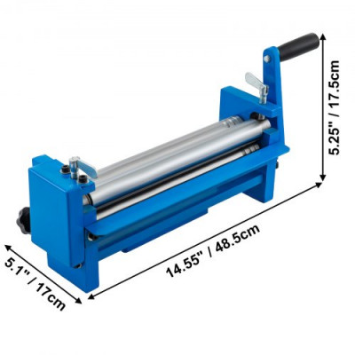 SJ300 Dobladora de Acero Cobre Metal Manual Torcedora Inoxidable Durable con 2 Pernos de Ajuste del Espesor,Curvadora de Chapa Anchura Máxima 300 mm