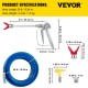 Buy Airless Paint Sprayer Hose Kit 2900 - 4350psi Airless Paint Sprayer Hose Nylon Fiber and Aluminum Airless Gun and Hose Kit 7/8inch Thread