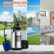 Koop Dompelbare afvalwaterpomp 550 W 0,75 PK Dompelpomp Maximale stroom van 158 l/min Vuilwaterpomp Maximale hefhoogte van 7,5 m voor het verpompen van water uit zwembaden, kelders, vijvers