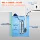 Bomba Sumergible de Aguas Residuales 1300W 1,75HP Bomba de Agua Sumergible Flujo Máximo de 333,3L/min Bomba de Agua Sucia Elevación Máxima de 11m para Bombear Agua de Piscinas, Sótanos, Estanque