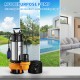 Koop Afvalwaterdompelpomp 2200 W 3 pk dompelpomp Maximale stroom van 1000 l/min Vuilwaterpomp Maximale hefhoogte van 18 m voor het verpompen van water uit zwembaden, kelders, vijvers