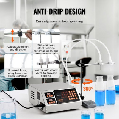 Control digital de la máquina de llenado de líquidos automática VEVOR 5-650 ml