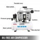 Koop Pneumatische compressor Ultrastille luchtcompressor van 9 liter Ultrastille luchtcompressor van 550 W Stille en olievrije luchtcompressor