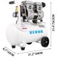 Buy Air Compressor Ultra Quiet Pneumatic Compressor 25L Ultra Quiet Air Compressor 750W Silent Tank Air Compressor