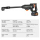 Kaufen Sie 21 V kabelloser, batteriebetriebener Hochdruckreiniger, tragbarer Hochleistungsreiniger, 580 PSI, 40 Bar, elektrische Waschmaschine, 4 l/min, 4,0 Ah Akkuladegerät, für die Gartenreinigung