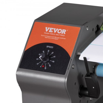 VEVOR Dispensador Automático de Etiquetas, Ancho 5-115 mm, Largo 5 mm-∞, Máquina Separadora de Etiquetas Automática, Aplicador de Etiquetas de Velocidad Ajustable para Etiquetas Transparentes y Opacas