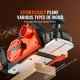 Buy Electric Cordless Planer Width 82.55mm Hand Planer for Wood Depth 2mm 16000rpm with Battery HSS Blade Double-sided Dust Outlet for Planing, Smoothing Wooden Surfaces