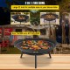 Buy Fire Pit Black Painted Carbon Steel Large Brazier 3kg 24cm Height 0.8mm Thickness Outdoor Fire Pit Bowl for Gardens, Patios, Parks, Backyards, Porches