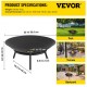 Buy Fire Pit Black Painted Carbon Steel Large Brazier 3kg 24cm Height 0.8mm Thickness Outdoor Fire Pit Bowl for Gardens, Patios, Parks, Backyards, Porches