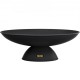 Buy Fire Pit Black Painted Cast Iron Large Brazier 16kg 28cm Height 3.5mm Thickness Outdoor Fire Pit Bowl for Gardens, Patios, Parks, Backyards, Porches