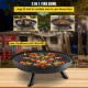 Buy Fire Pit Black Painted Carbon Steel Large Brazier 11kg 28cm Height 2.3mm Thickness Outdoor Fire Pit Bowl for Gardens, Patios, Parks, Backyards, Porches