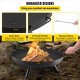 Buy Fire Pit Black Painted Carbon Steel Large Brazier 11kg 28cm Height 2.3mm Thickness Outdoor Fire Pit Bowl for Gardens, Patios, Parks, Backyards, Porches