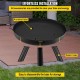 Buy Fire Pit Black Painted Carbon Steel Large Brazier 11kg 28cm Height 2.3mm Thickness Outdoor Fire Pit Bowl for Gardens, Patios, Parks, Backyards, Porches