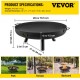 Buy Fire Pit Black Painted Carbon Steel Large Brazier 11kg 28cm Height 2.3mm Thickness Outdoor Fire Pit Bowl for Gardens, Patios, Parks, Backyards, Porches