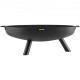 Buy Fire Pit Black Painted Carbon Steel Large Brazier 11kg 28cm Height 2.3mm Thickness Outdoor Fire Pit Bowl for Gardens, Patios, Parks, Backyards, Porches