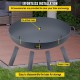 Buy Fire Pit Black Painted Carbon Steel Large Fire Pit 18.5kg 40.5cm Height 2.3mm Thickness Outdoor Fire Pit Bowl for Gardens, Patios, Parks, Backyards, Porches