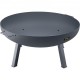 Buy Fire Pit Black Painted Carbon Steel Large Fire Pit 18.5kg 40.5cm Height 2.3mm Thickness Outdoor Fire Pit Bowl for Gardens, Patios, Parks, Backyards, Porches