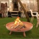 Buy Fire Pit Brown Painted Carbon Steel Large Brazier 13kg 28cm Height 2.3mm Thickness Outdoor Fire Pit Bowl for Gardens, Patios, Parks, Backyards, Porches