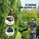 Buy 20V Battery Hedge Trimmer Cordless Hedge Trimmer Double-Edged Steel Blade 18" Telescopic Pole 73-94" Electric Hedge Trimmer with Quick Charger for Tall Plants