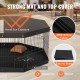 Buy 24x24 Inch Dog Fence, Dog Playpen, Rabbit Playpen, Cat Playpen with Top Cover and Fence for Small Medium Pets, 8 Folding Metal Panels for Indoor Outdoor Camping