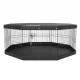 Buy 24x24 Inch Dog Fence, Dog Playpen, Rabbit Playpen, Cat Playpen with Top Cover and Fence for Small Medium Pets, 8 Folding Metal Panels for Indoor Outdoor Camping