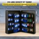 Buy Electronic Wall Key Cabinet 2.30 kg Locking Hooks for 240 Keys Steel Cabinet with Key Tags Included 30 x 24 x 9 cm Key Cabinet Key Lock Q235