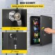 Buy Electronic Wall Key Cabinet 2.30 kg Locking Hooks for 240 Keys Steel Cabinet with Key Tags Included 30 x 24 x 9 cm Key Cabinet Key Lock Q235