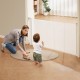 Buy Safety Gate Extendable up to 153 cm Magic Gate for Dogs Height of 87 cm Retractable Gate for Babies Open with One Hand Mesh Fences for Children Dogs Hallway Stairs, White