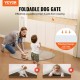 Buy Safety Gate Extendable up to 195 cm Magic Gate for Dogs Height of 87 cm Retractable Gate for Babies Open with One Hand Mesh Fences for Children Dogs Hallway Stairs, White