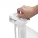 Comprar Barrera de Seguridad Extensible hasta 195 cm Puerta Mágica para Perros Alto de 87 cm Puerta Retráctil para Bebés Abrir con Una Mano Vallas de Malla para Niños Perros Pasillo Escaleras, Blanco