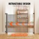 Buy Safety Gate Extendable up to 295 cm Magic Gate for Dogs Height of 87 cm Retractable Gate for Babies Open with One Hand Mesh Fences for Children Dogs Hallway Stairs, Gray