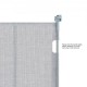 Buy Safety Gate Extendable up to 295 cm Magic Gate for Dogs Height of 87 cm Retractable Gate for Babies Open with One Hand Mesh Fences for Children Dogs Hallway Stairs, Gray