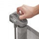 Buy Safety Gate Extendable up to 295 cm Magic Gate for Dogs Height of 87 cm Retractable Gate for Babies Open with One Hand Mesh Fences for Children Dogs Hallway Stairs, Gray